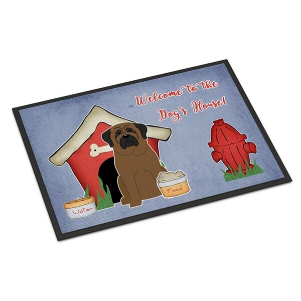 Carolines Treasures Dog House Collection Bullmastiff Indoor or Outdoor Mat, 24 x 0.25 x 36 in. BB2838JMAT - main